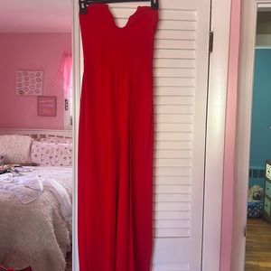 Red jumpsuit